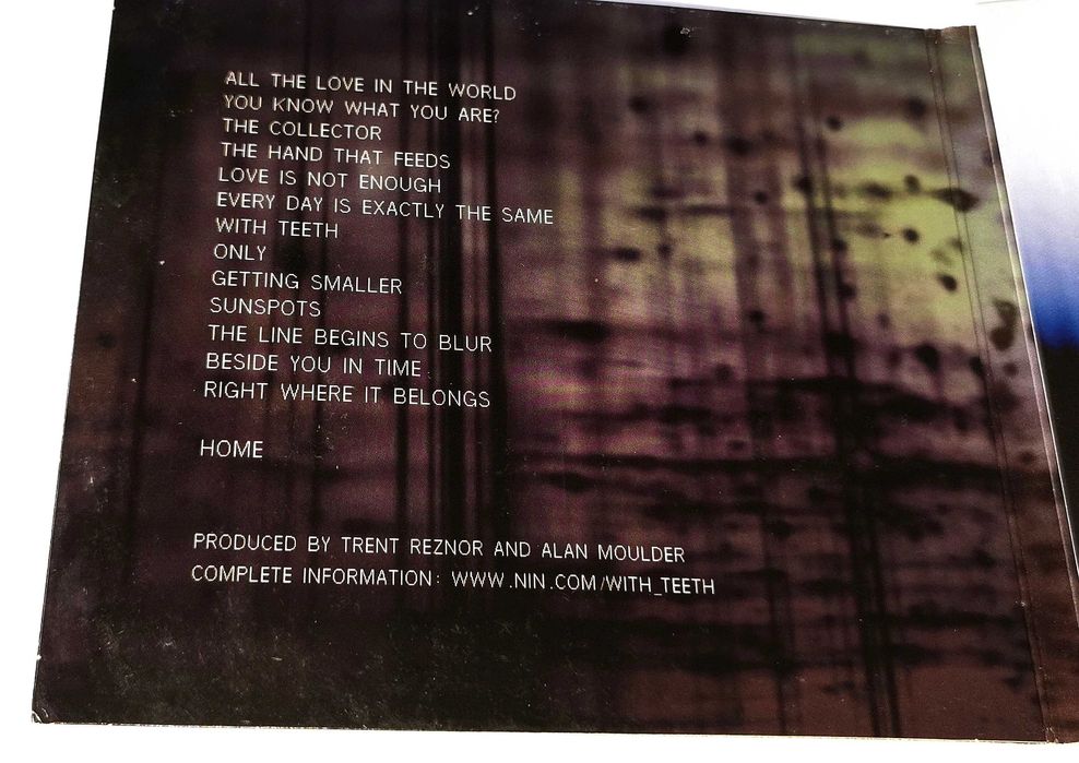 Nine Inch Nails – With Teeth CD 2005 Digipack