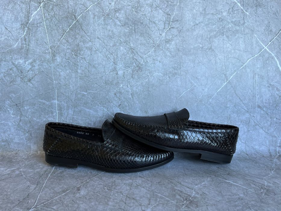 Santoni туфли мужские кожа питона 41.5