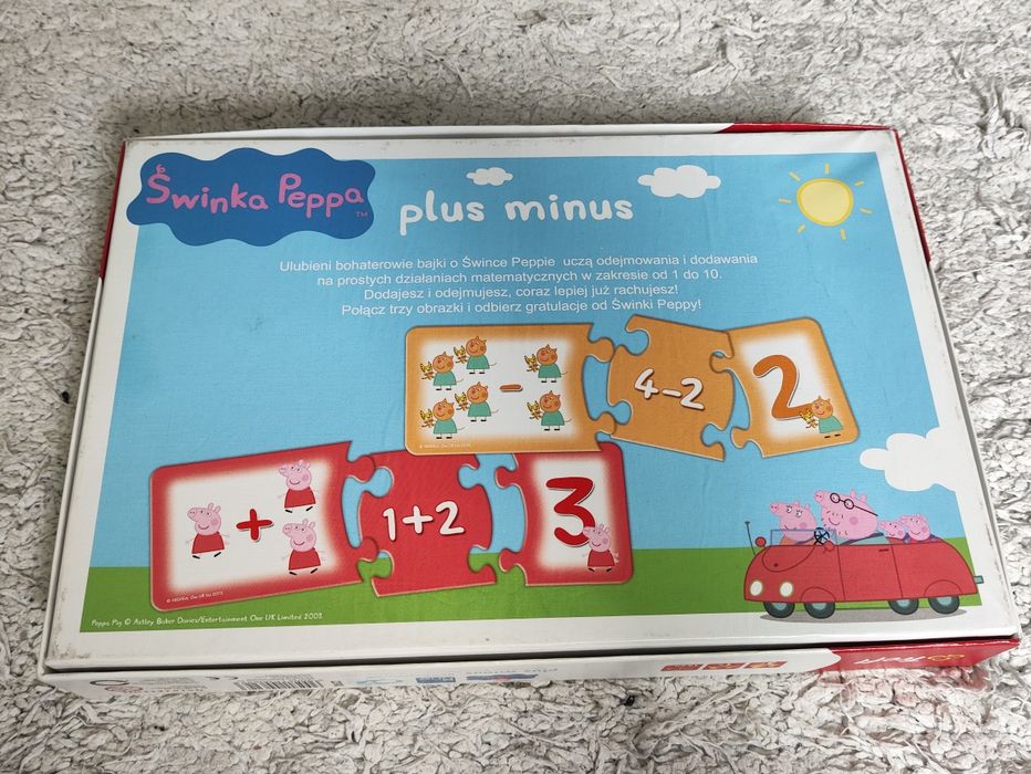 Gra Świnka Peppa plus minus