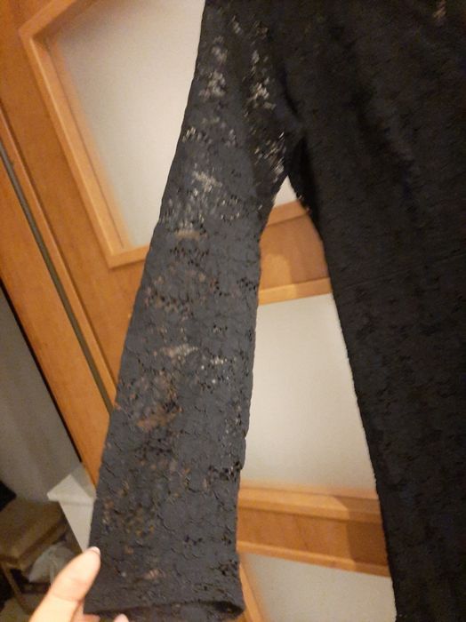 Czarna koronkowa sukienka 42,xl
