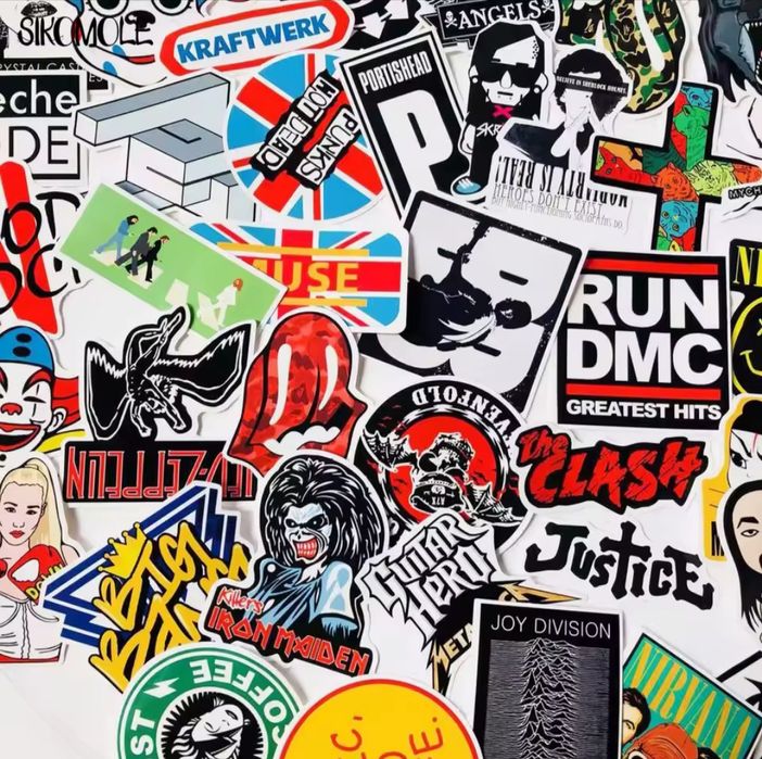 Стикеры наклейки рок ретро байки мотоциклы мопеды