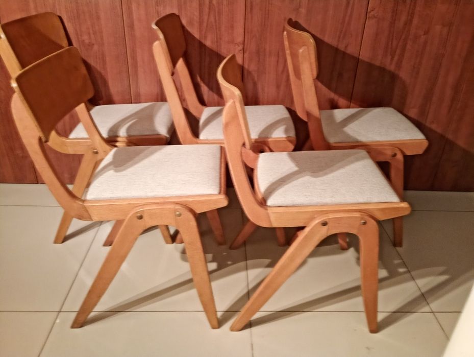 Krzesła różne modele z czasów PRL-U Hałas,bumerang,muszelka