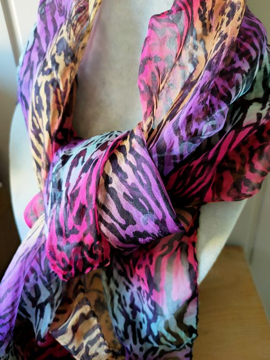 Apaszka Panterka Kolory Viskoza Truevintage