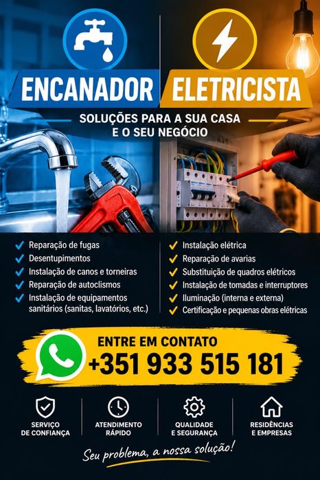 Eletricis e canalizador
