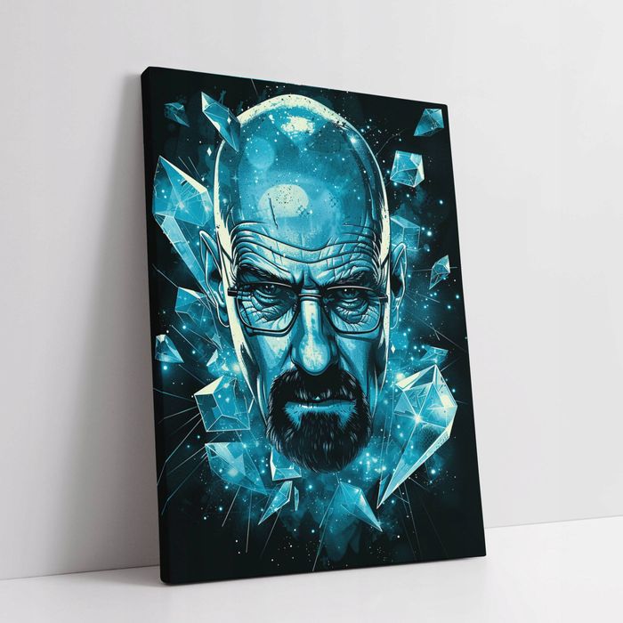 Obraz na płótnie Walter White – Kryształ 90x120 cm do wnętrz