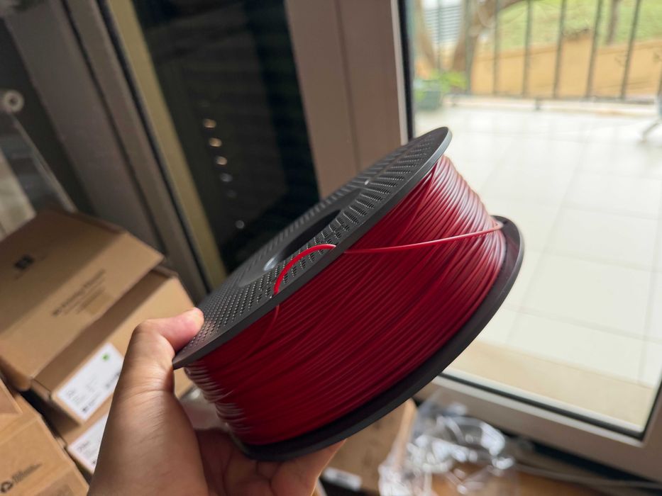 3 Filamentos ABS para impressora 3D Vermelho e Verde