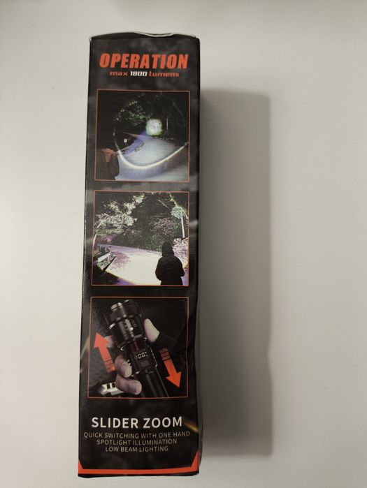 Lanterna com bateria recarregável