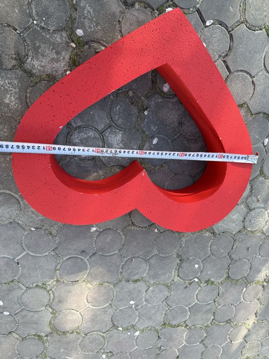 Серця з пінопласту декор