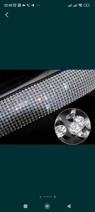 Чехол на руль, кермо з  камнями з стразами