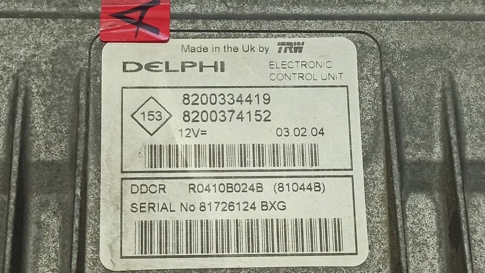CENTRALINA DO MOTOR UCE RENAULT MEGANE II CLASSIC BERLINA CONFORT DYNAMIQUE