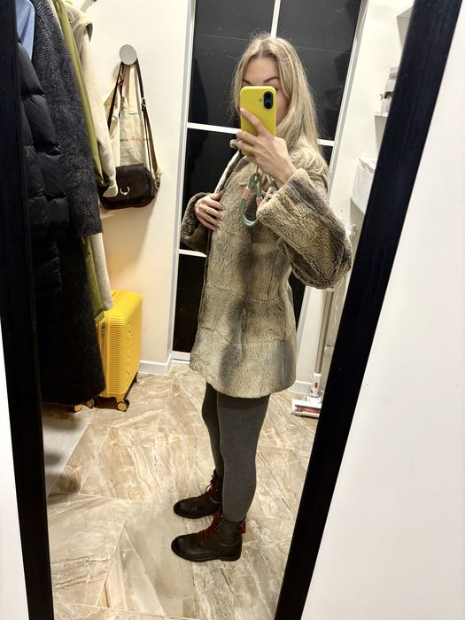 Шуба натуральна на молніі