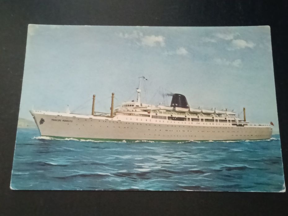 Belo postal vintage Paquete Príncipe Perfeito