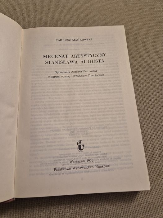Mecenat artystyczny Stanisława Augusta T. Mańkowski