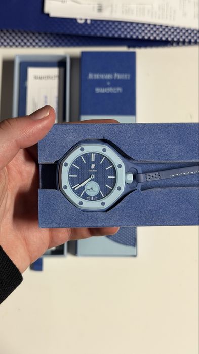 Swatch × Audemars Piguet AP Bioceramic Royal Pop Savonnette Lan Ba