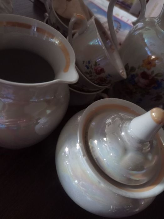 Кофейний фарфоровый сервиз