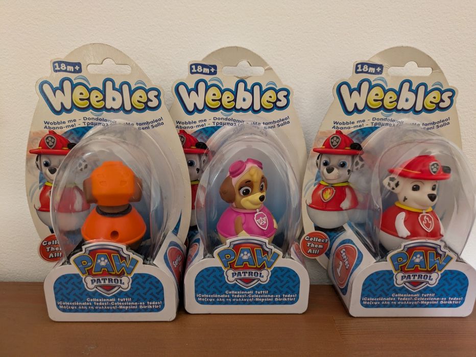 NOVOS e Selados - Weebles Patrulha Pata Serie 1