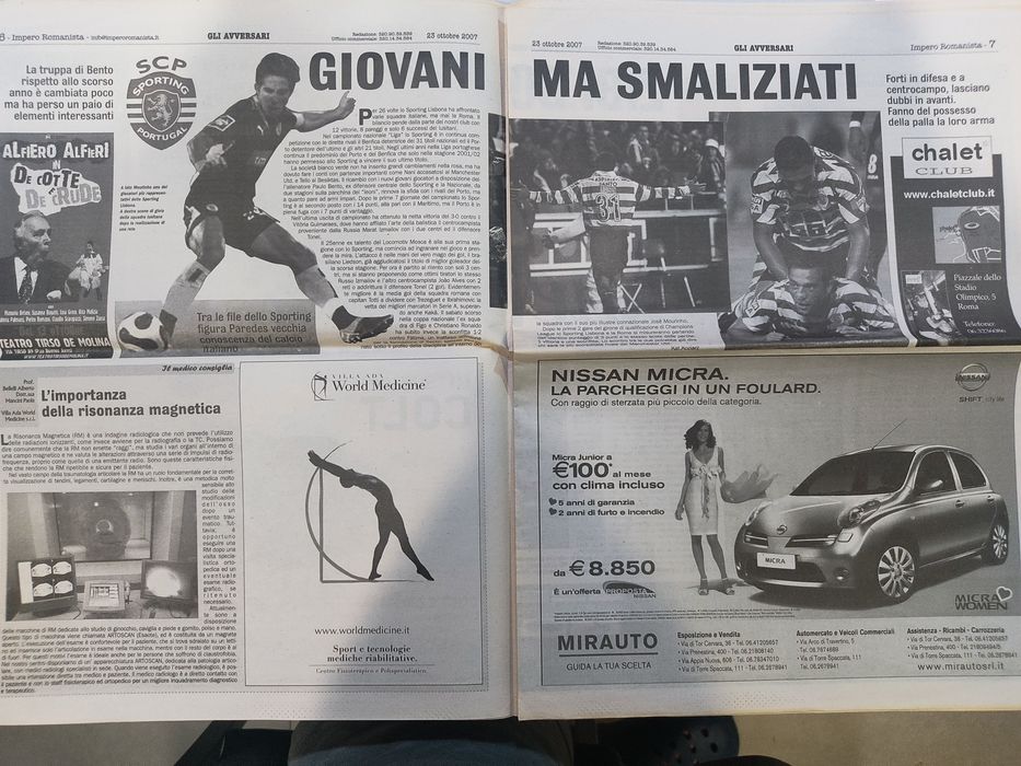 Programa Roma Sporting Champions league 2007/08