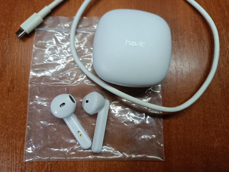 Беспроводные наушники Bluetooth HAVIT TW933 TWS white