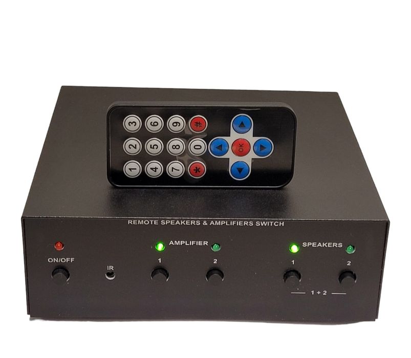 Selektor wyboru wzmacniacza kina domowego kolumn