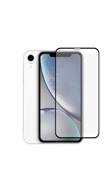 Захисне скло для телефона Apple iPhone XR протиударне повноекранне на айфон хр чорне