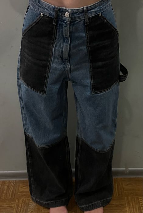 Джинси bershka і carpenter прямого крою straight wide leg прямі