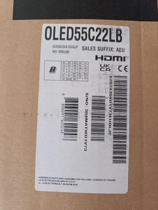 Продам телевізор LG OLED55C22LB, 55", OLED