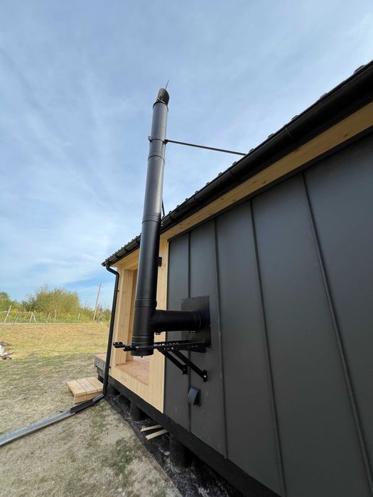 Каркасний будинок 52 м2 з терасою. Фундамент та меблі під ключ