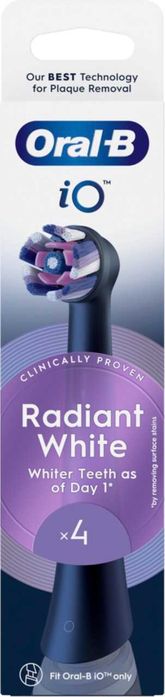 Oryginalne Kkońcówki ORAL-B iO RADIANT WHITE 4szt.
