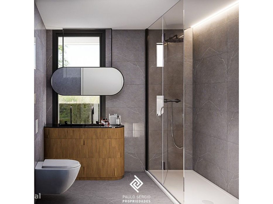 Luxuoso apartamento T1 no centro da Trofa