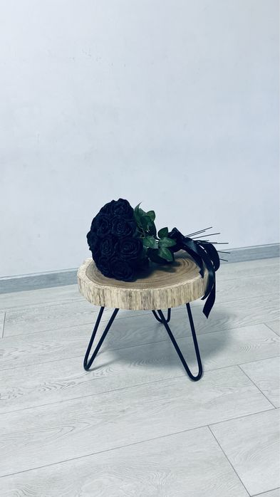 Букет з атласу , троянди, штучні квіти