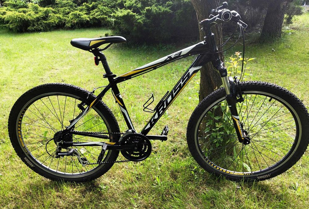 Świetny rower MTB Kross Hexagon X3 czarny / żółty Shimano Acera