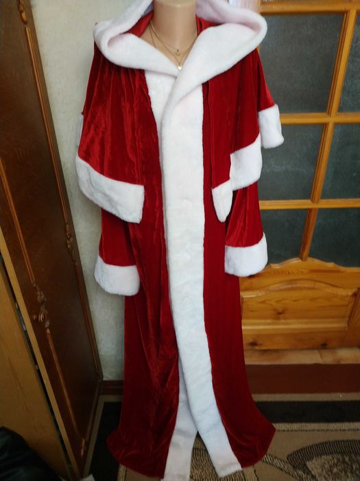 Різдвяний, карнавальний костюм гарної якості Санта-Клауса XL