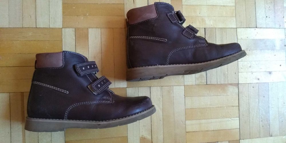 Bajbut r. 32 ortopedyczne profilaktyczne skórzane obcas Thomasa bdb