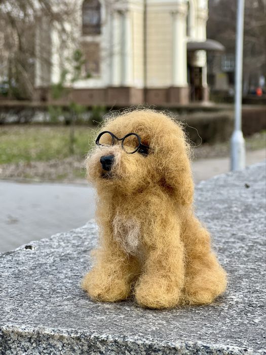 Той пудель , Лабрадудль ! Пудель ! Собака сувенир ! Валяние из шерсти