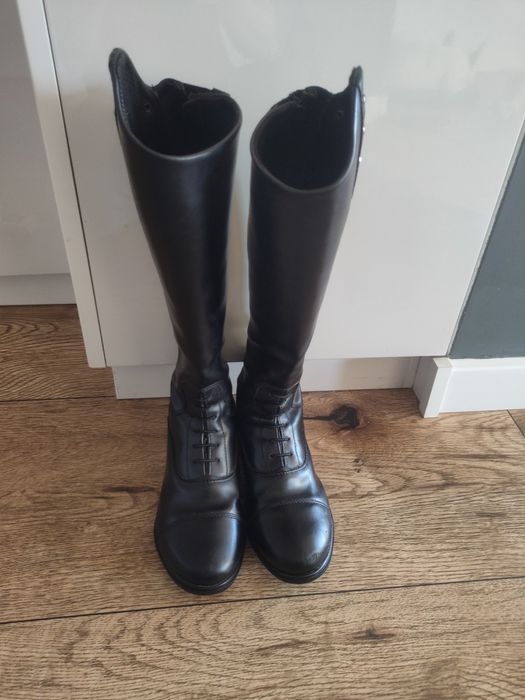 Oficerki jeździeckie dziecięce czarne