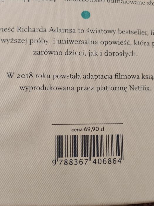 Nowa książka Wodnikowe Wzgórze Richard Adams Twarda okładka