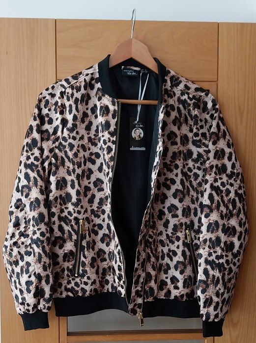 Blusão (bomber) animal print