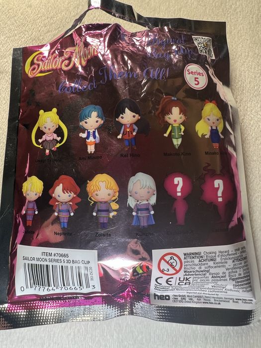 Figurka breloczek Makoto Kino Sailor Moon 3D Foam Bag Clip, series 5
