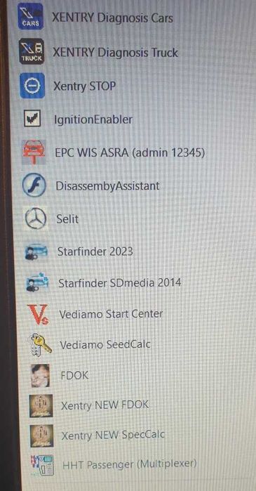 Laptop diagnostyczny Dell MAN+Mercedes + interfejs Scanmatik2