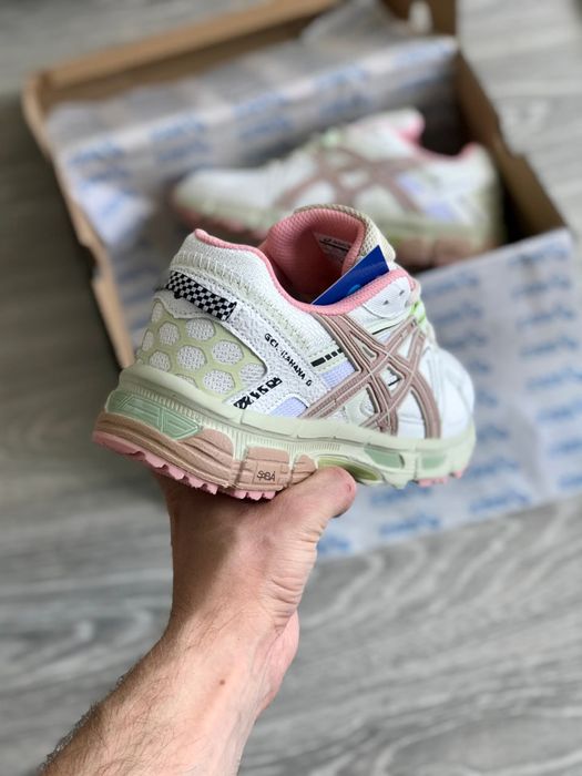 Кросівки Кроссовки Asics Gel-Kahana 8 white pink Белый Розовый Білий Рожевий Кросовки демісезон