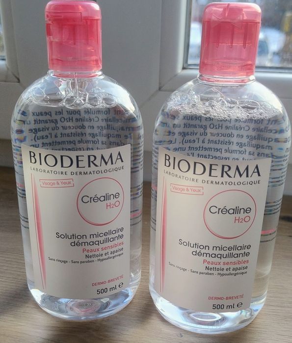 Płyny micelarne Bioderma 2x500 ml. Duże!