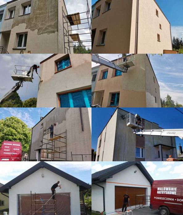Malowanie elewacji, deweloperskie  Łódzkie