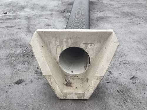 Przepust, Mostek 300(780), zestaw ( rura + ścianka skośna betonowa)