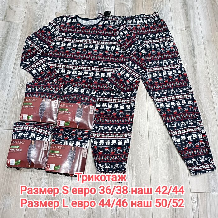 Женская пижама с рождественским принтом Esmara размер S; L