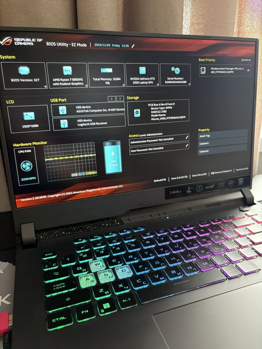 Ноутбук Asus Rog Strix g513rc