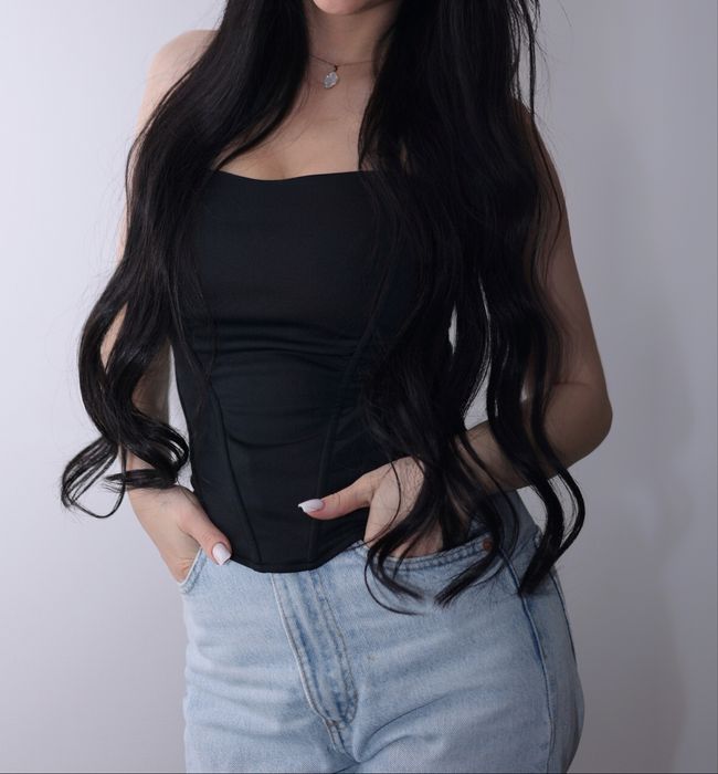 Корсет черный ….