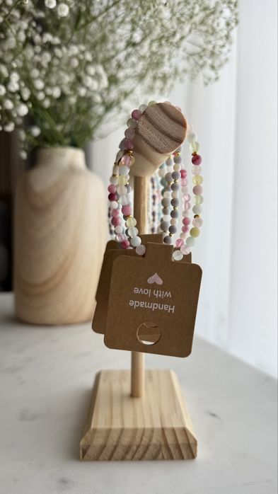 Bransoletka z naturalnych kamieni Golden Mint Mindihandmade.pl