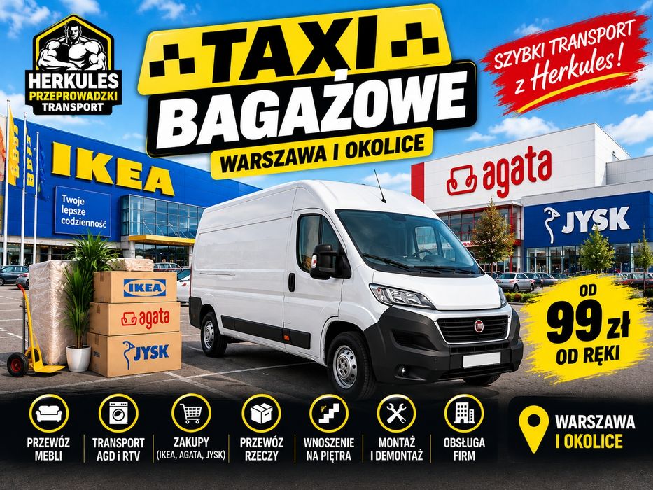 Transport IKEA AGATA JYSK  targówek od 99 zł