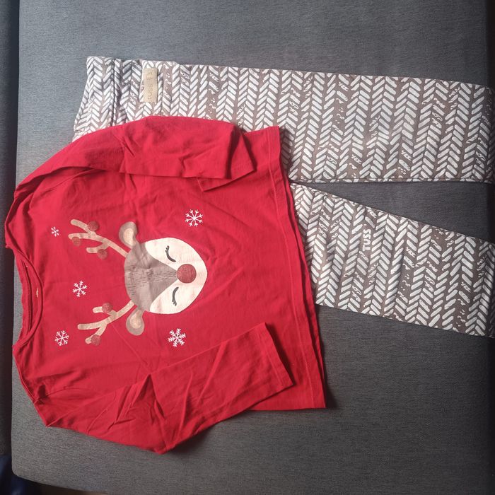 Bluzka świąteczna + legginsy firmy tuss gratis-  rozmiar 134