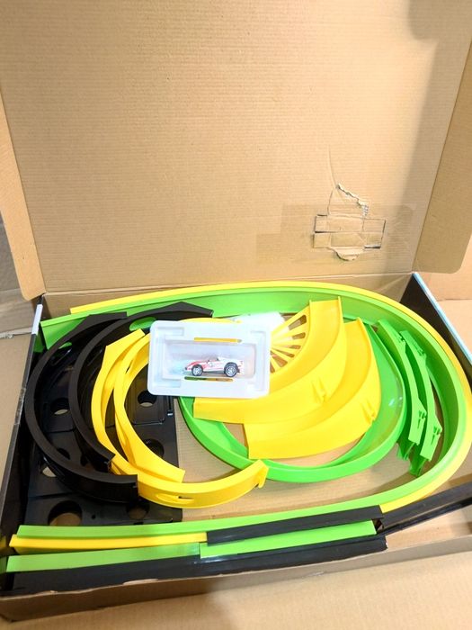 Tor wyścigowy samochodowy 4 Pętle Elastyczny 3 tory 6,90m XXL Darda